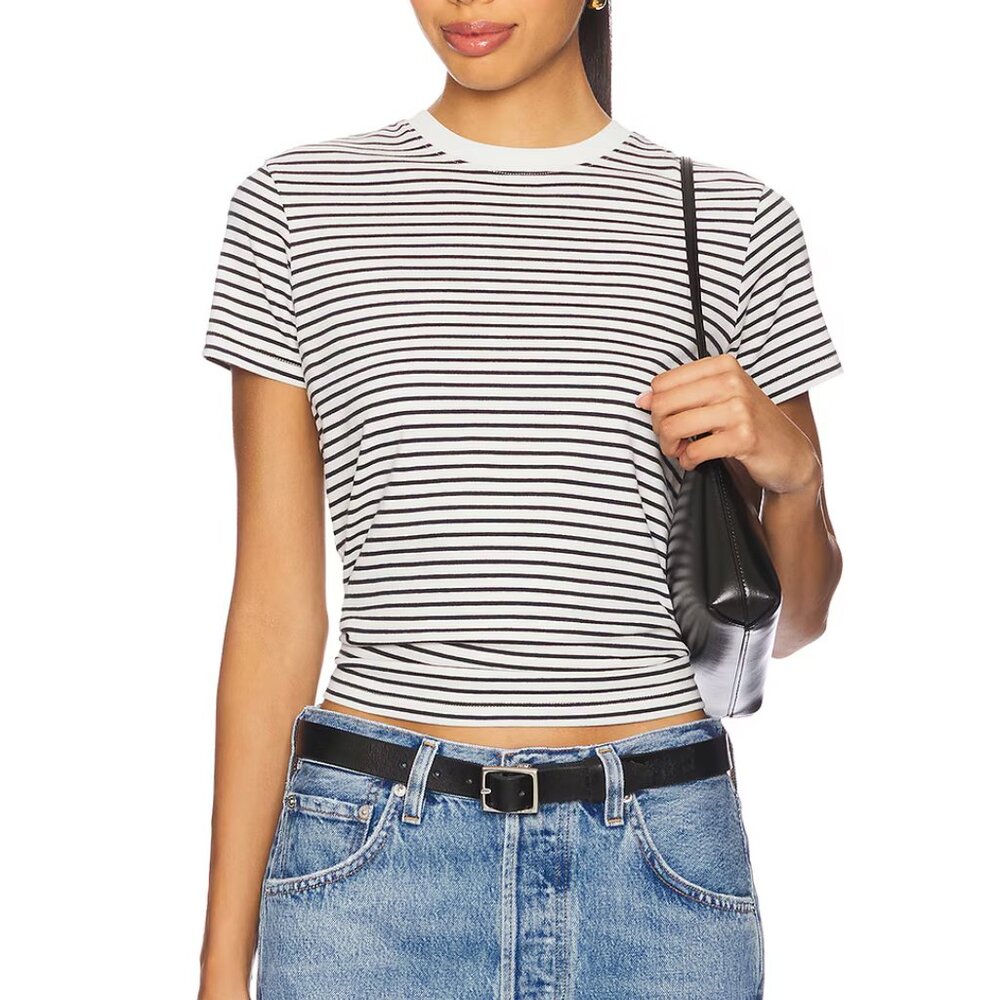 Frame The Baby Tee -XL Navy Multi